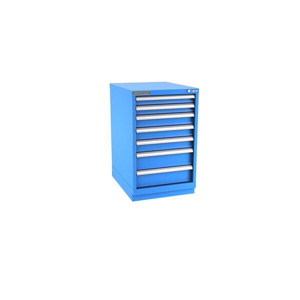 Champion Tool Storage Modular Tool Cabinet, 7 Drawer, Blue, Steel, 22 in W x 28-1/2 in D x 36 in H N15000701ILCFTB-BB - main